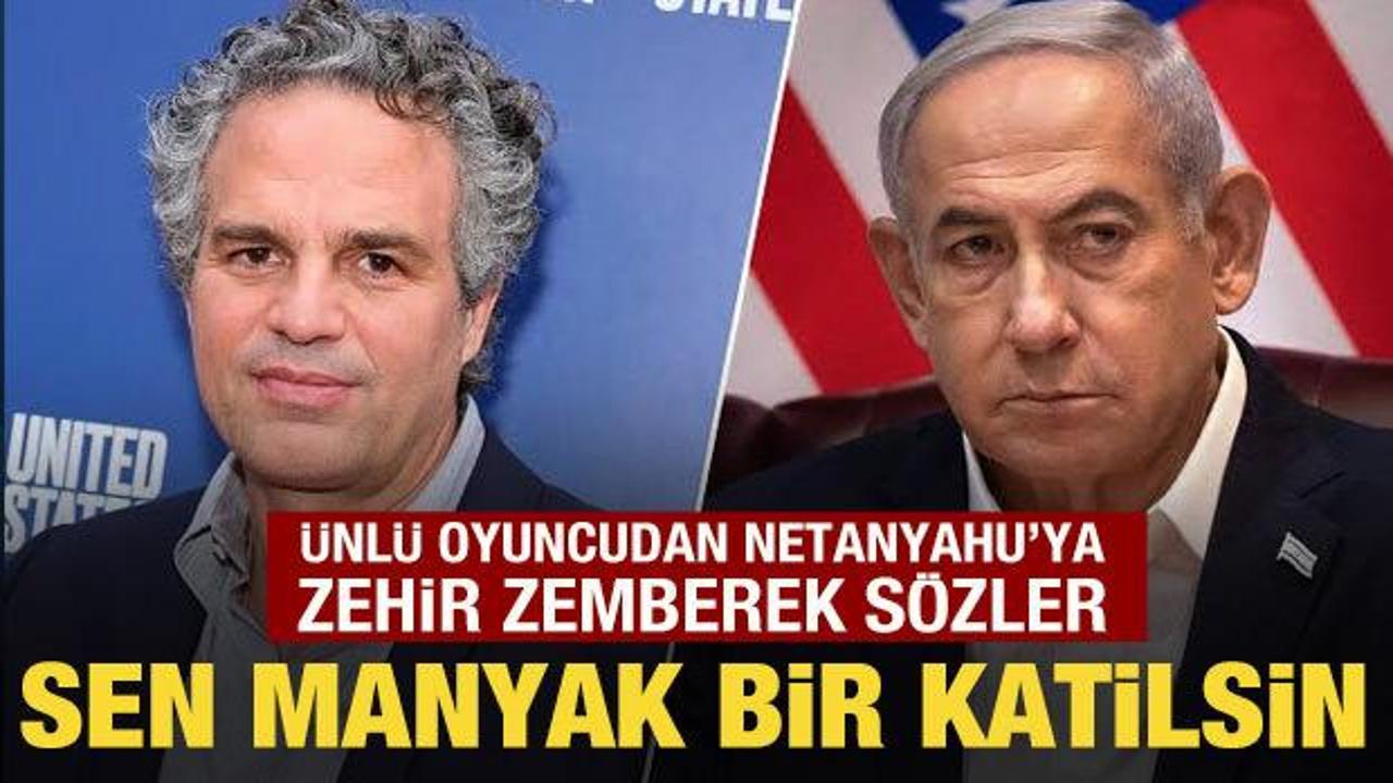 ABD’li oyuncudan Netanyahu’ya tepki: Sen manyak bir katilsin